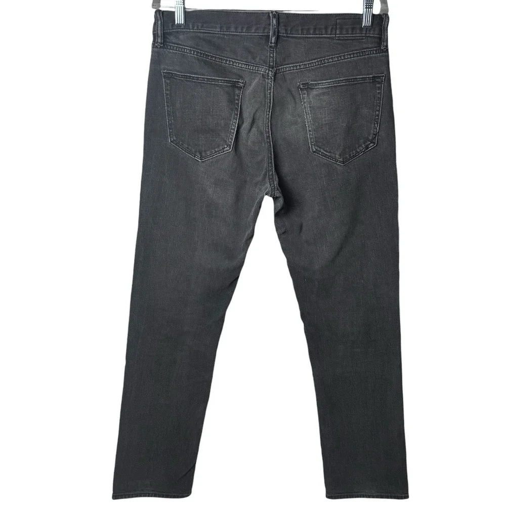 Banana Republic Slim Dark Gray Jeans Capsule Comfort Preppy Chic Minimalist 33